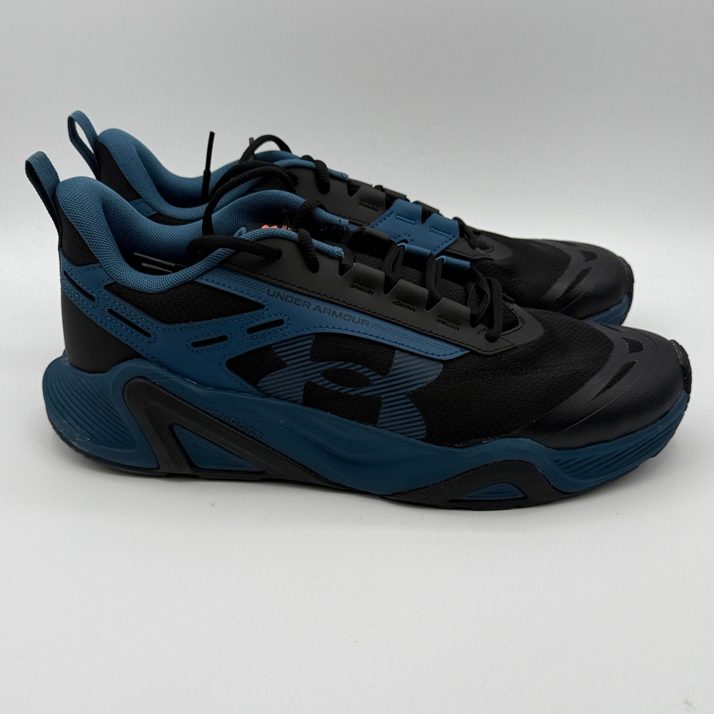 Under Armour UA Charged Commit TR 5 Shoes Men Size 12 Blue Black 3026606-401
